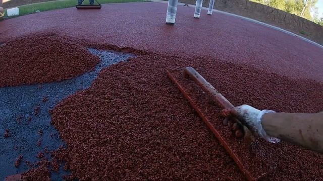 Как сделано? Бесшовное резиновое покрытие.