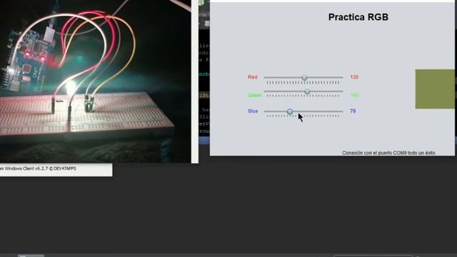 Led RGB . JAVA-Arduino смотреть онлайн