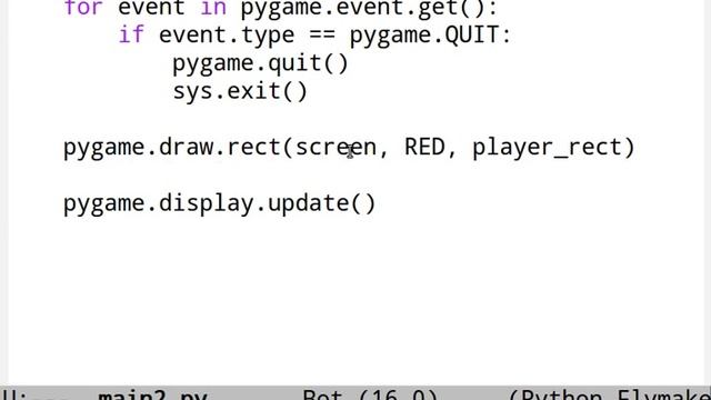 Lesson #2 - Python and Pygame Tutorial for Teens - The Stationary Square смотреть онлайн