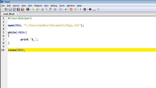 Perl Tutorial - 51: Reading Text from a File смотреть онлайн