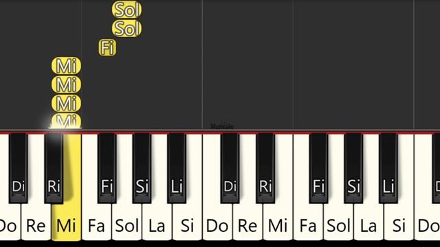 Pinocho -  Hospital De Los Muñecos - TUTORIAL PIANO FÁCIL - CANCIÓN FÁCIL PARA PIANO