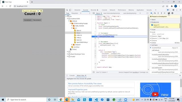 React - Debug App in Chrome смотреть онлайн