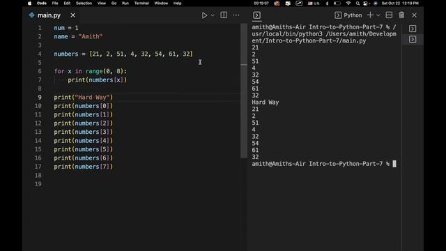Basic Python #7 - For Loops and Arrays смотреть онлайн