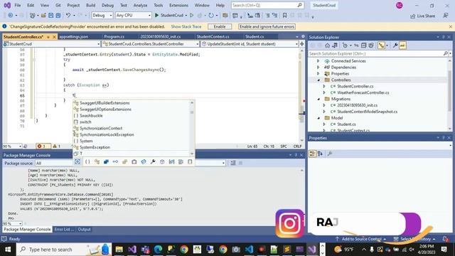 CRUD Application Using React JS, .NET Core & SQL Server-Part 2 (Create Crud Controller Methods) смотреть онлайн