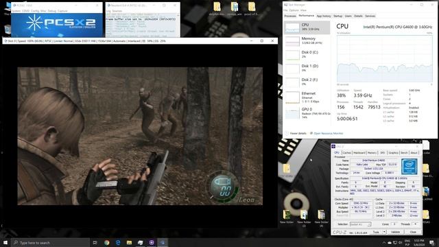 PCSX2 1.6.0 - Pentium G4600 / RX 470 - Resident Evil 4 - Test смотреть онлайн