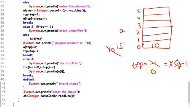 STACK IMPLEMENTATION / PROGRAM IN JAVA смотреть онлайн