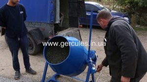 Бетономешалка на 200 литров Первый запуск (при клиенте)