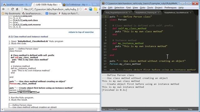Ruby Basics Part 2 (Topic #3: Ruby on Rails course from JPassion.com) смотреть онлайн
