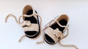 ОЧЕНЬ СТИЛЬНЫЕ И УДОБНЫЕ ПИНЕТКИ БОСОНОЖКИ ВЯЗАНЫЕ КРЮЧКОМ/ ПОДОШВА 10 СМ