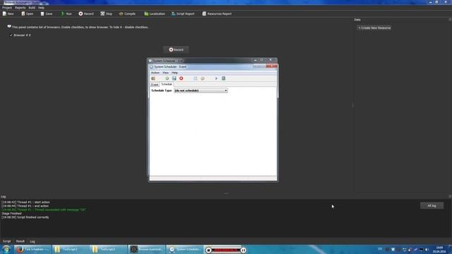 How to use task scheduler with BrowserAutomationStudio смотреть онлайн