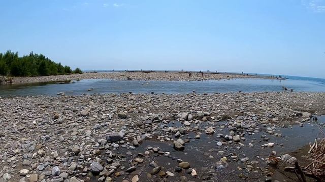Переходим реку в брод! Дорога на "Рыбацкий поселок" ?ЛАЗАРЕВСКОЕ СЕГОДНЯ?СОЧИ. смотреть онлайн