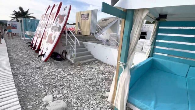 Пляж Улетный берег в Геленджике , открытое море ? смотреть онлайн