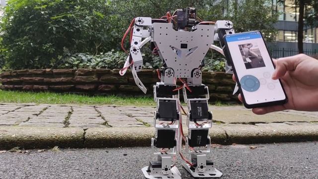 Humanoid Robot Flutter ESP32 ESP32CAM смотреть онлайн