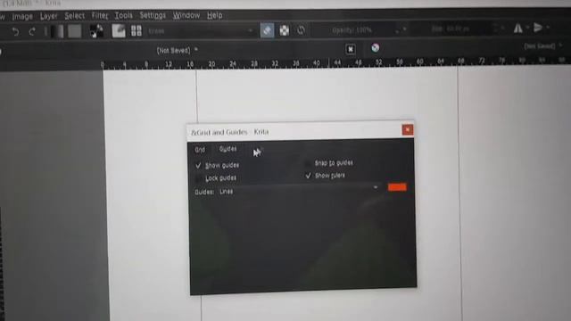 Krita drawing software: change ruler from pixel to mm смотреть онлайн