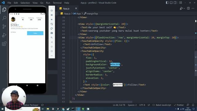 Cara Membuat Tampilan Profile V2 dengan React Native смотреть онлайн