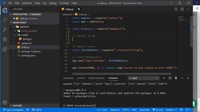 Mongo db + Express + Angular + Node = MEAN Stack Tutorial in Hindi #4 Mongo DB смотреть онлайн