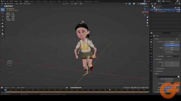 Blender. Анимация Mixamo.