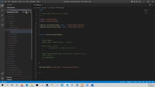 CRUD en WordPress con MySQL y AJAX usando WPDB - Organización de carpetas смотреть онлайн