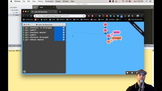 Learn Git On Mac - 04 - Rebasing смотреть онлайн