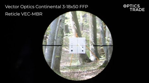 Vector Optics Continental 3-18x50 FFP Reticle VEC-MBR | Optics Trade Reticle Subtensions