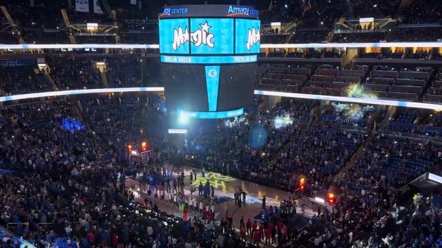Orlando Magic 35th Anniversary Game 1 Classic Night Arena View Hype Video and Player Intros смотреть онлайн