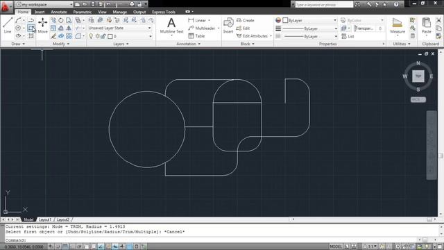 How to Use the Fillet and Chamfer Tools in AutoCAD смотреть онлайн