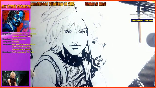 【 LIVE ART STREAM 】Finishing Cloud Strife #FANART from Final Fantasy 7 смотреть онлайн