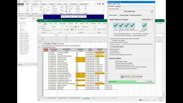 MODIFY Creo Parameters from Excel смотреть онлайн