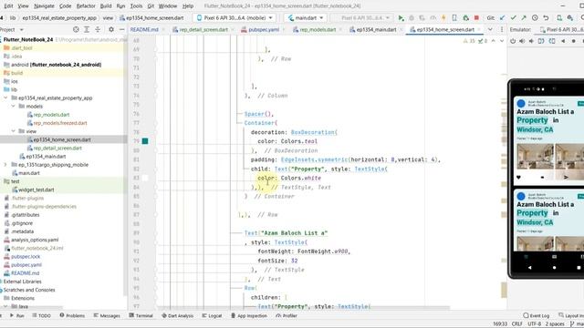 Flutter UI Tutorial Designing Real Estate Property App UI Design Figma to Flutte EP1356 AzamBaloch смотреть онлайн