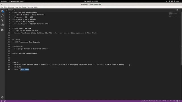 React Native - 02 - Tools Required смотреть онлайн