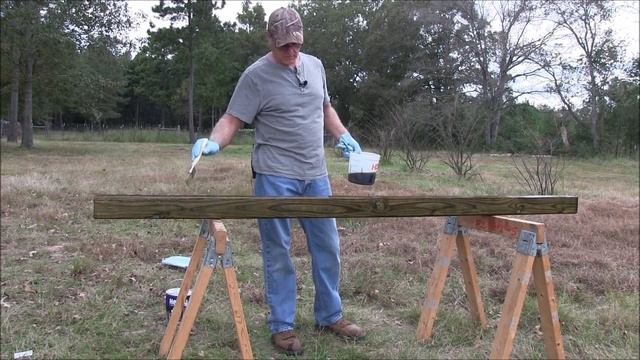 Treating Wood Fence Posts - The old Timers Way смотреть онлайн