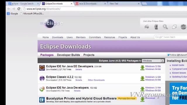 Java Tutorial For Beginners - 1 - Installing Eclipse смотреть онлайн