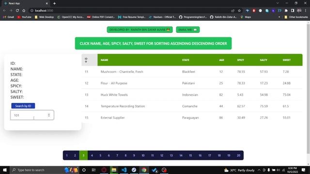 Reactjs Sorting Searching Filtering Pagination (Updated) смотреть онлайн