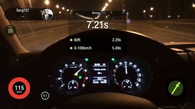 Skoda Yeti st2 AGP motorsport 0-100 5,49s смотреть онлайн