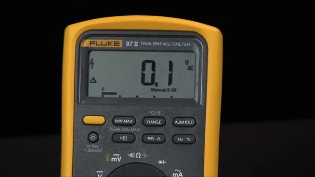 How To Use The Delta Relative Function On The Fluke 87V Multimeter смотреть онлайн