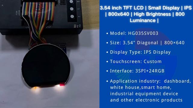 3.54 inch TFT LCD round display for dashboard смотреть онлайн