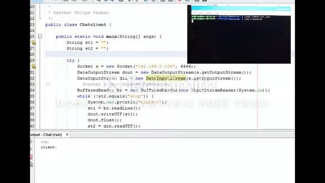 Chat Client-Server Application смотреть онлайн