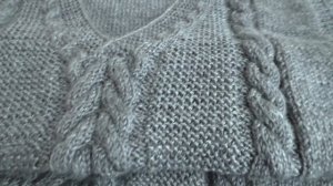 Жилет мужской. Вязание спицами.