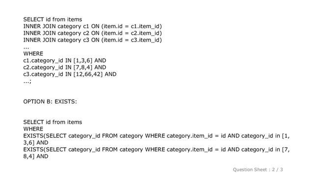 MySQL : Is it better to use INNER JOIN or EXISTS to find belonging to several in m2m relation? смотреть онлайн