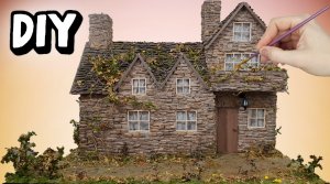 Английский домик Bibury из картона своими руками / DIY