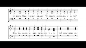 Стихиры Пасхи. Обиходные. Тенор