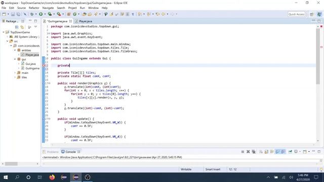 2D Java Game Development | Creating A Player and Making Tiles Efficient! | Ep. 4 смотреть онлайн