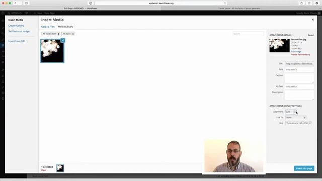 Insérer une image dans une page Wordpress 4 смотреть онлайн