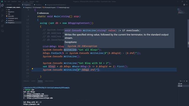 C# Entity Framework Core with SQLite - dotnet core 5 смотреть онлайн