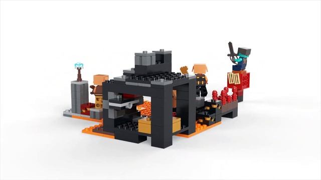 LEGO ЛЕГО Minecraft Бастион Нижнего мира 21185 смотреть онлайн