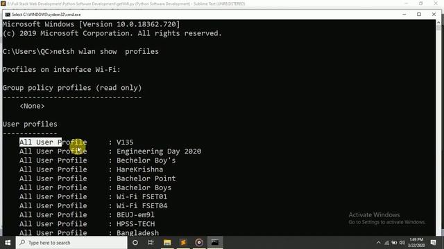 Get Connected WIFI password Using Python 3| "KNOWLEDGE DOCTOR" | Mishu Dhar | смотреть онлайн