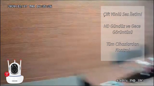 Concord 3 MP Wifi TF Kart Destekli IP Kamera