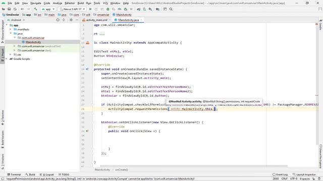 Enviar Mensajes SMS desde nuestra App en Android Studio смотреть онлайн