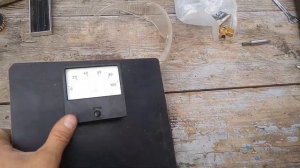 Шунт для амперметра на 100 ампер. Шунт из  стальной строительной шпильки 6 мм.