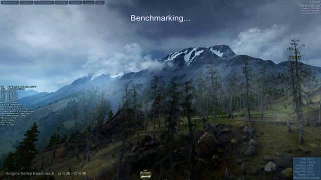 Unigine Valley Benchmark - i3-530 - GT640 смотреть онлайн